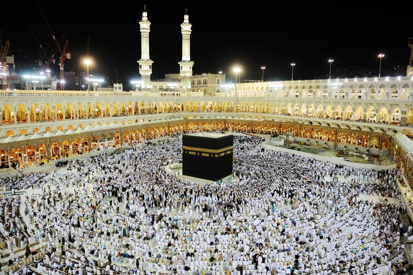 Muslims Visiting the Kaaba